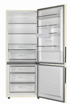 картинка Холодильник Maunfeld MFF1857NFBG двухкамерный бежевый 
